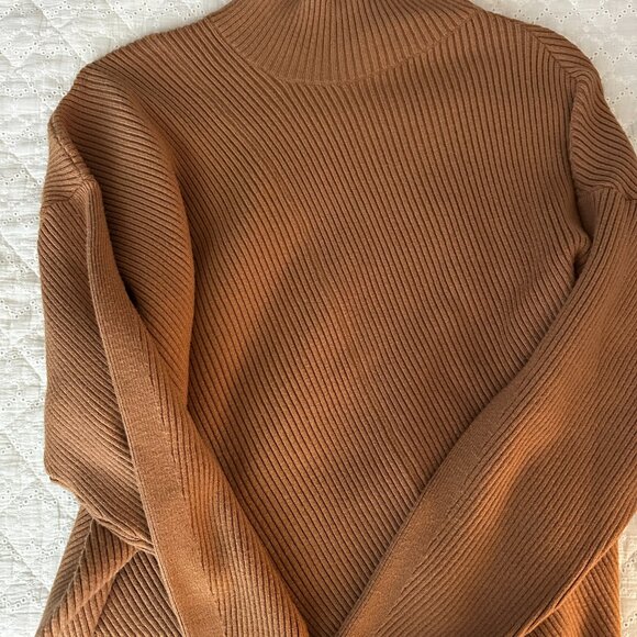 Anthropologie Maeve The Meredith Mock Knit Boxy Pullover Sweater XS - Picture 3 of 4